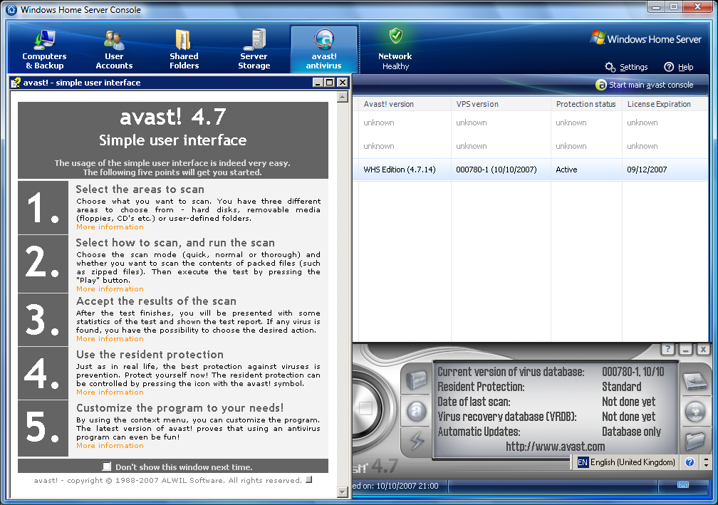 Аваст версии 7. Avast 4.7. Avast старый 2007. Avast Home Edition 4.7. Avast Home Edition 4.7 Скриншот.