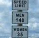 מהירות מוגבלת - גברים 140, נשים 35